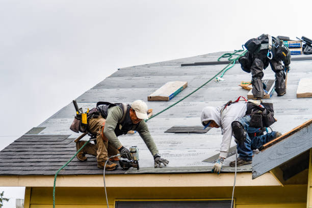 Professional Flat Roof Repair technician working in Marietta, MS